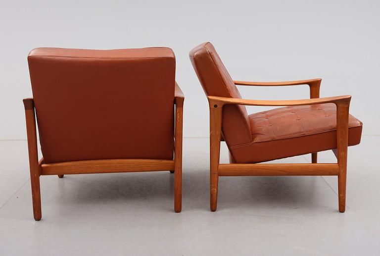 FÅTÖLJER, 1 par, Bröderna Andersson, 1900-talets andra hälft.