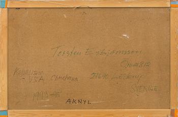 TORSTEN ESBJÖRNSSON, akryl på pannå, signerad och daterad 1993-1995,