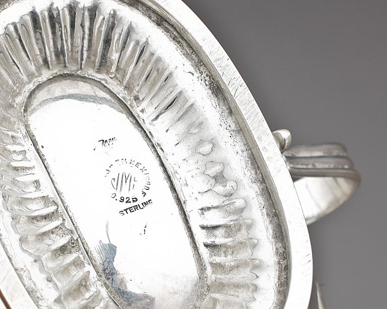 SÅSSKÅL, sterlingsilver. Mexiko, 1900-talets andra hälft. Vikt 418g.