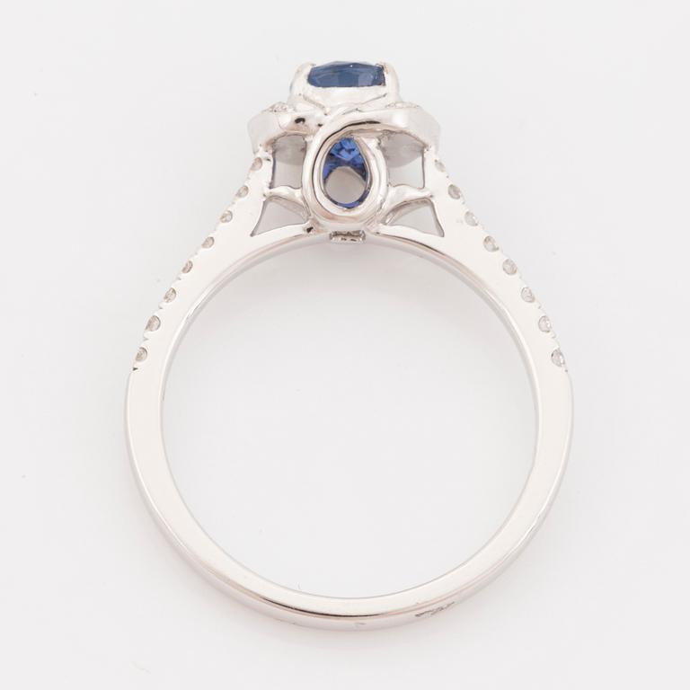 Sapphire and diamond ring.