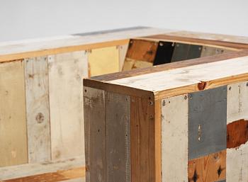 Piet Hein Eek, Armchairs, a pair, “Large Scrapwood Chair”, the Netherlands, after 2008.