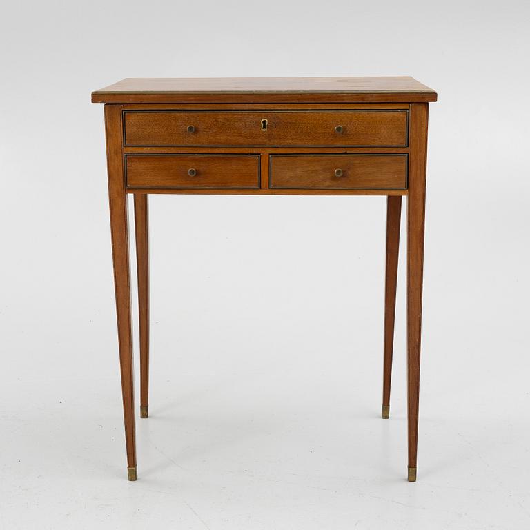 A Gustavian style table, 19th Century.