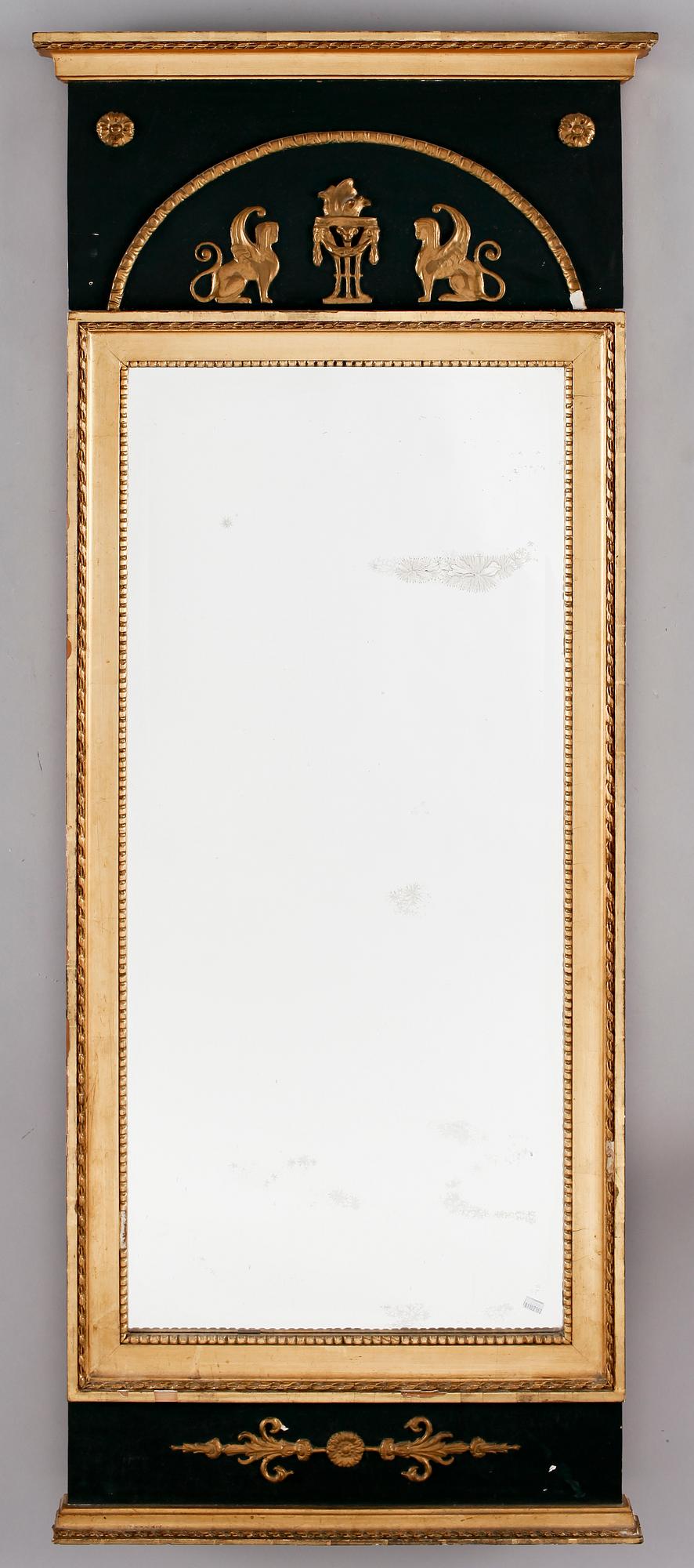 SPEGEL MED KONSOLBORD, sengustaviansk stil, 1900-tal.