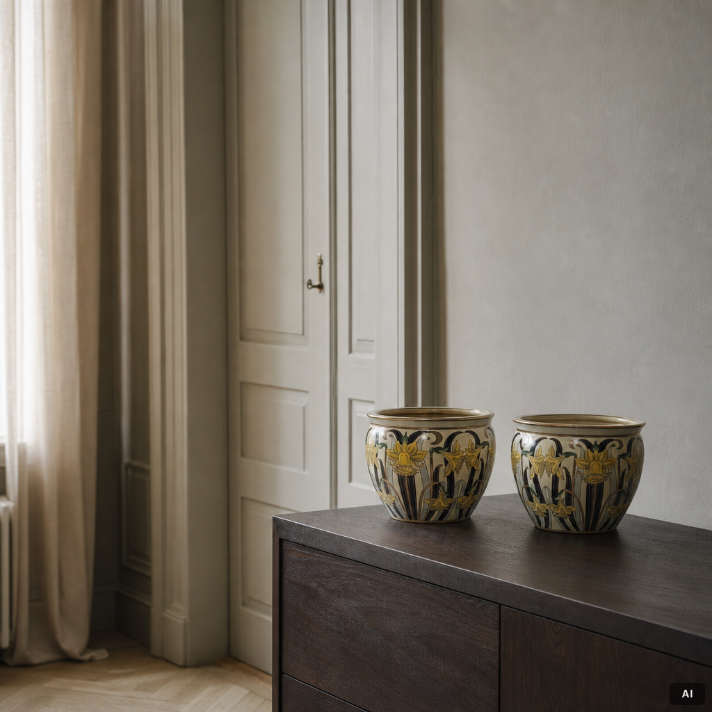 Outer covers, a pair, porcelain, G Fieravino, Italy, late 20th century.