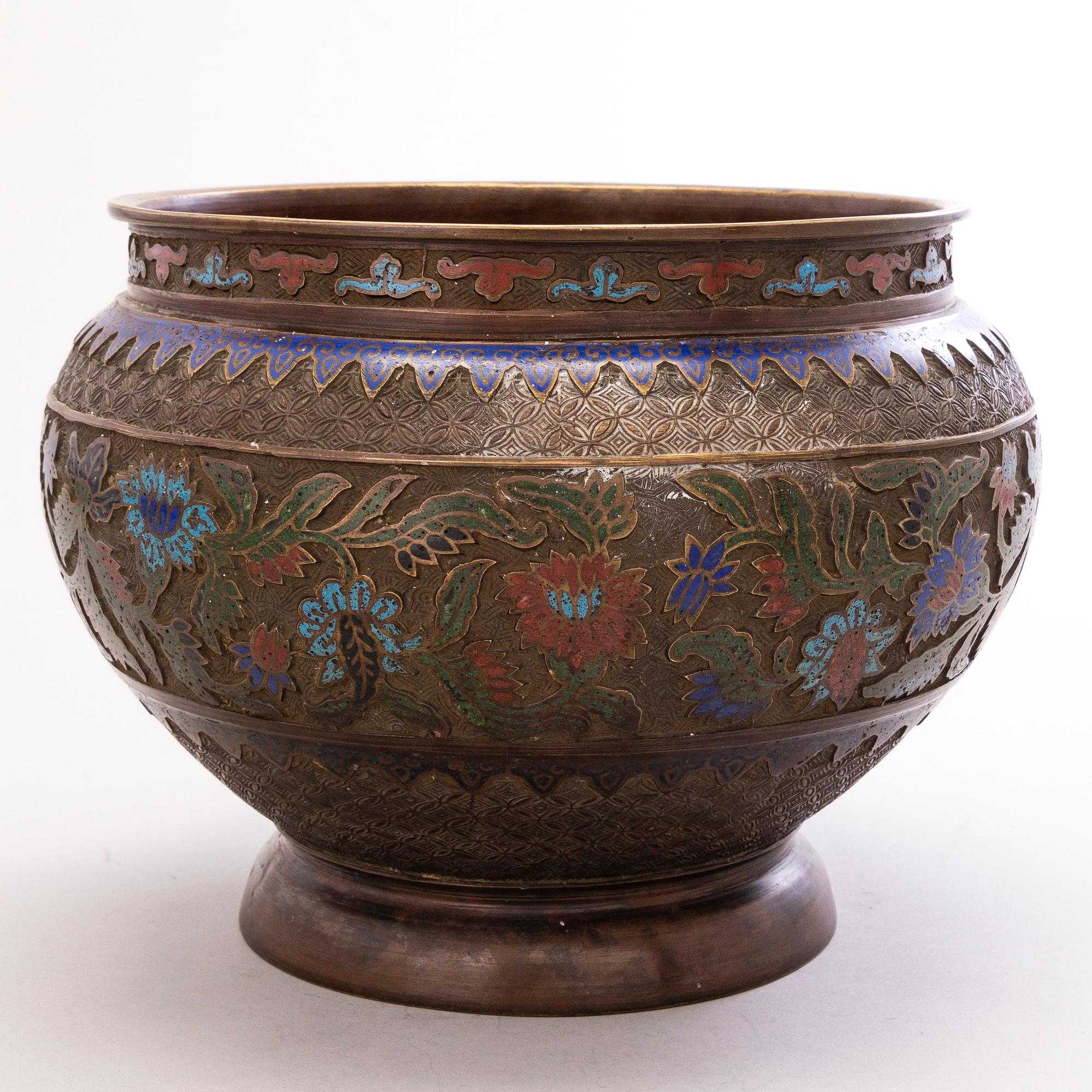 RUUKKU, champlevé, 1800-luku.