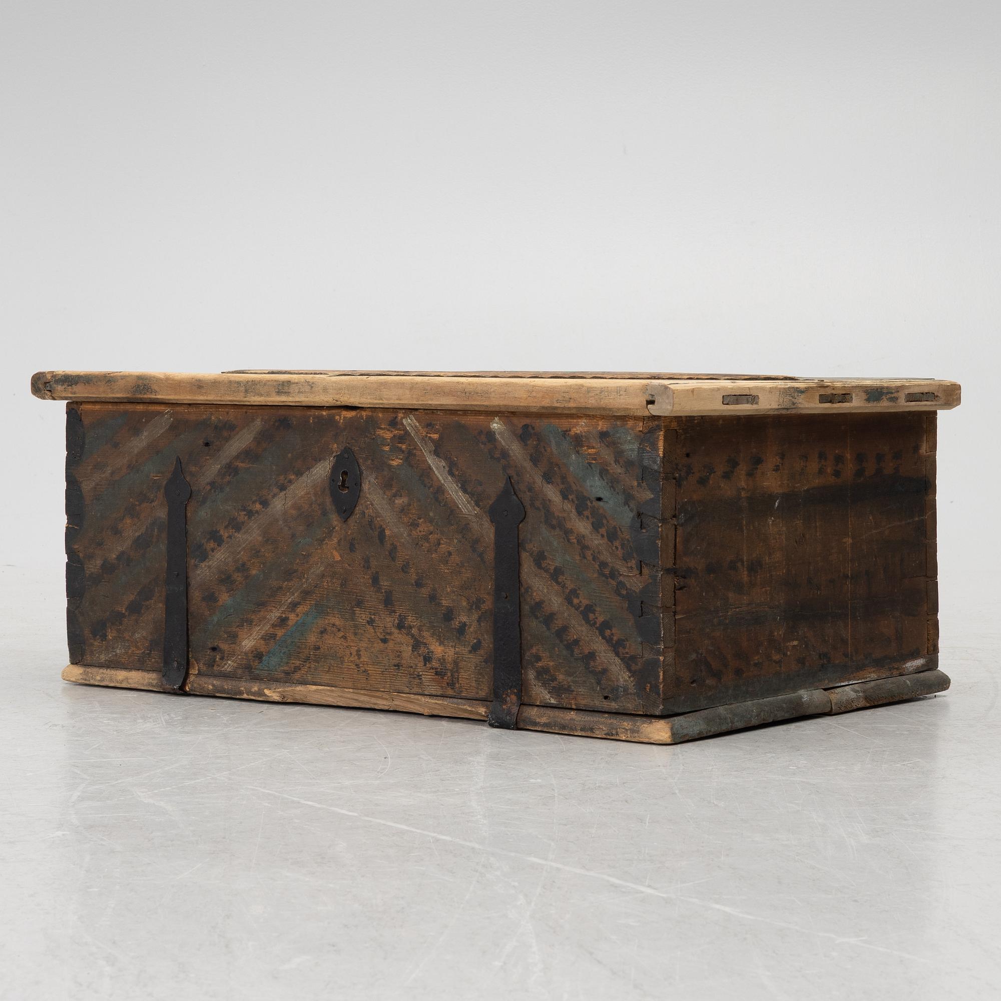 A chest, dated 1852.