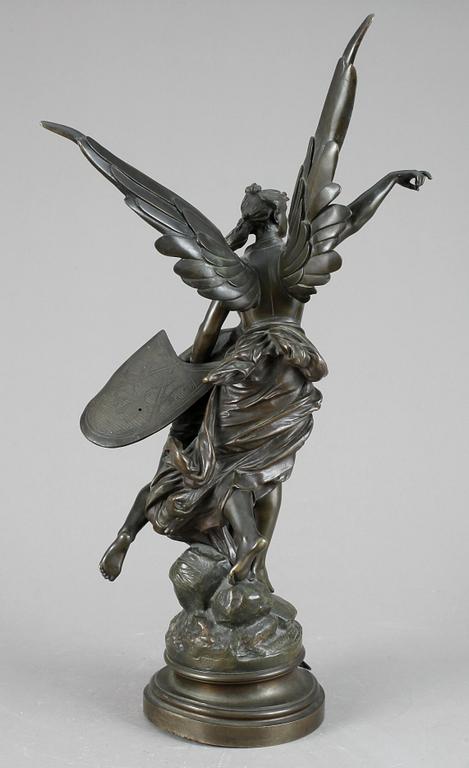 EDOUARD DROUOT, brunpatinerad brons, sign E. Drouot.