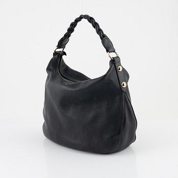 Mulberry, a black leather 'Daria' hobo bag.