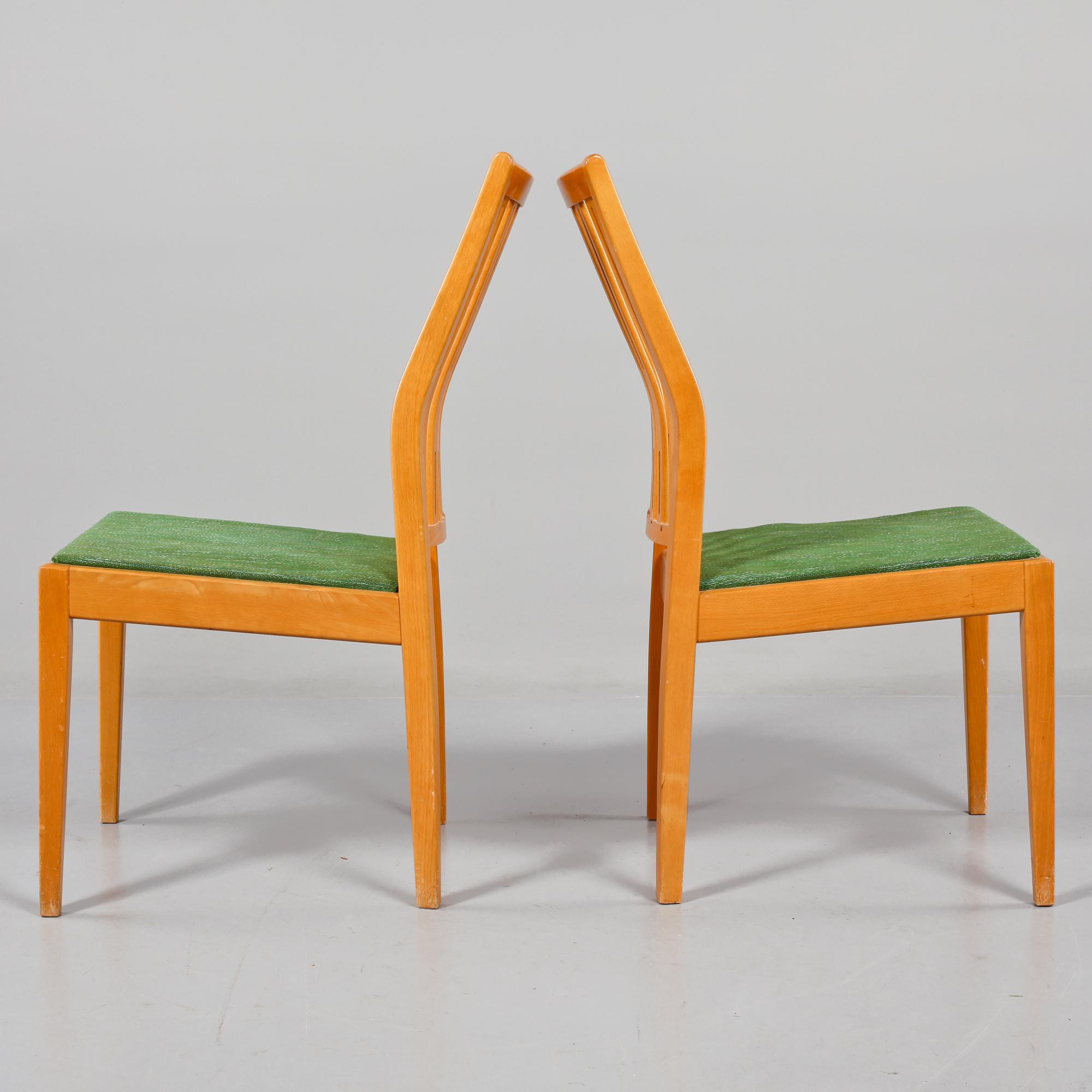 STOLAR, 4 st, Åkerblom, omkring 1900-talets mitt.