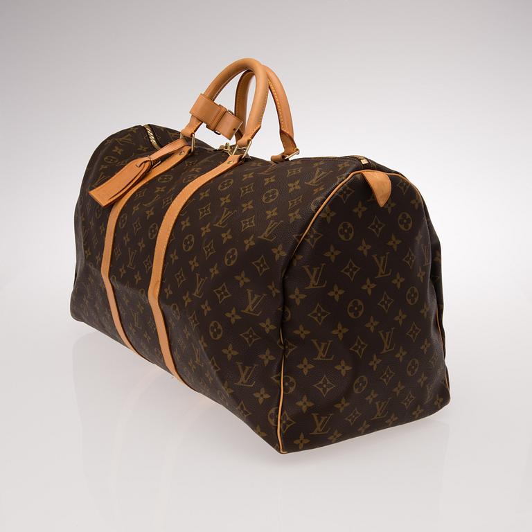 MONOGRAM CANVAS KEEPALL 55 BAG.