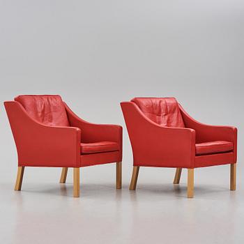 Børge Mogensen, fåtöljer, ett par,  Fredericia Furniture, Danmark.