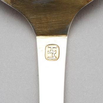 A Danish parcel-gilt silverspoon, probably mark of Hans Jacob Möller (1778-1852), Copenhagen.