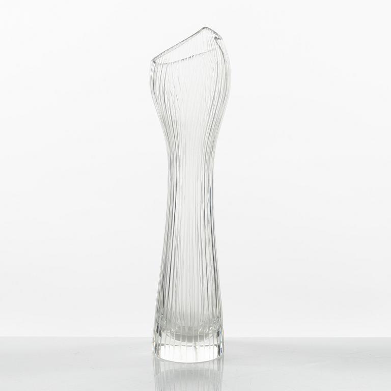 Tapio Wirkkala, a glass vase, signed.