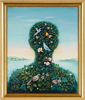 YVES POYET, olja på duk, sign.