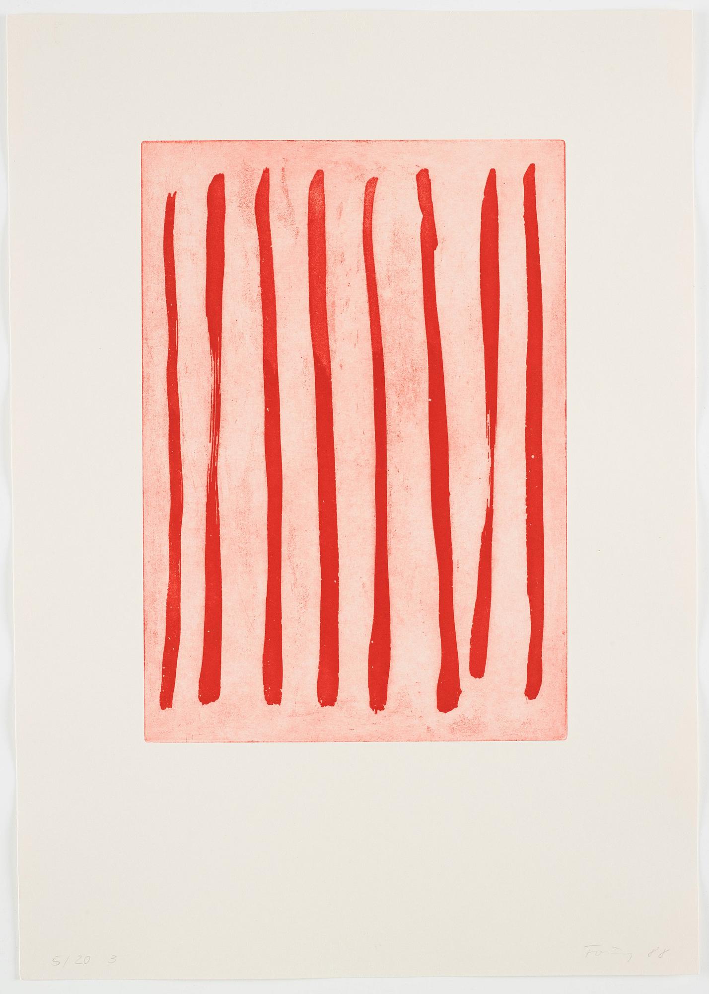 Günter Förg, "Linien I".