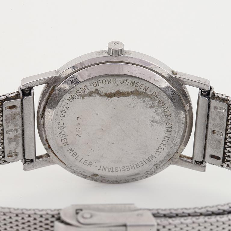 Georg Jensen, design Jörgen Möller, wristwatch, 30 mm.