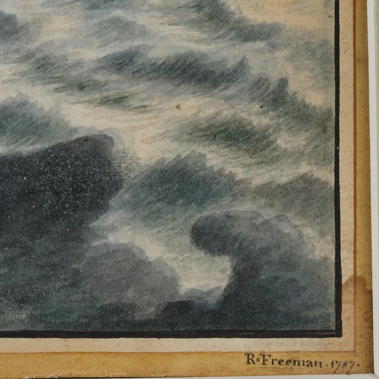 R Freeman, 17th/18th century  The frigate "Dutton" at Dover.