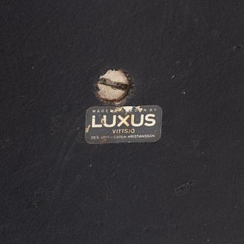 Uno & Östen Kristiansson, a matched pair of red floor lights, Luxus, Vittsjö.