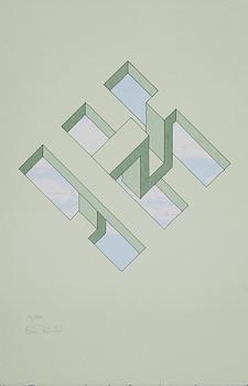 OSCAR REUTERSVÄRD, 3 st, färglitografier, Signerade och numrerade.