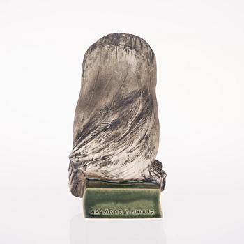 GUNVOR OLIN-GRÖNQVIST, skulptur, keramik, signerad i godset GOG Arabia Finland.