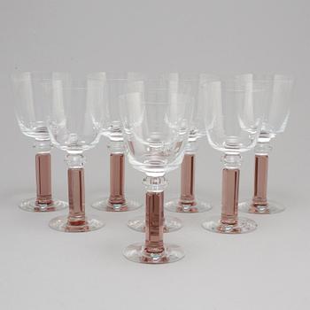 A set of eight 'Versailles', Orrefors by Gunnar Cyrén.