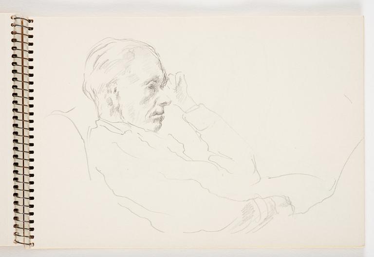 Lotte Laserstein, 3 skissböcker med blyertsteckningar.