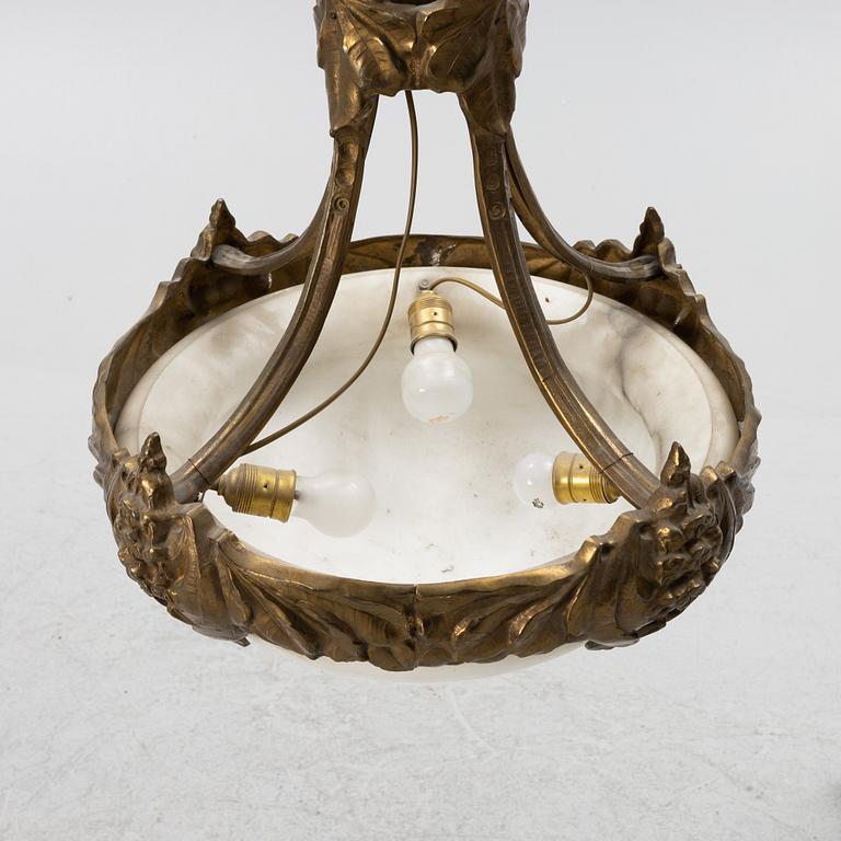 Alice Nordin, an Art Nouveau ceiling lamp, around 1900.