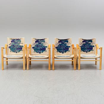 Elias Svedberg, 4 'Safari' chairs, Nordiska Kompaniet, Triva-series, 1965.