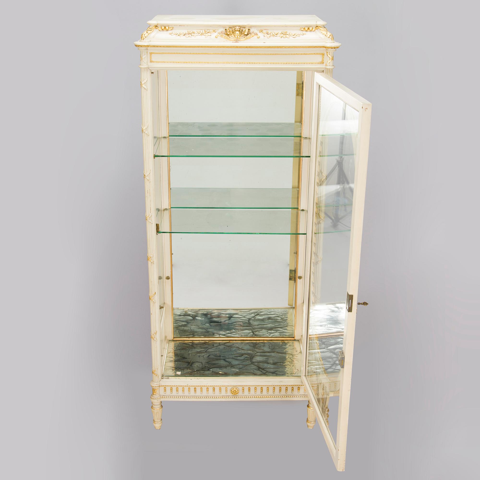 A late Gustavian style cabinet/display cabinet, early 20th century.