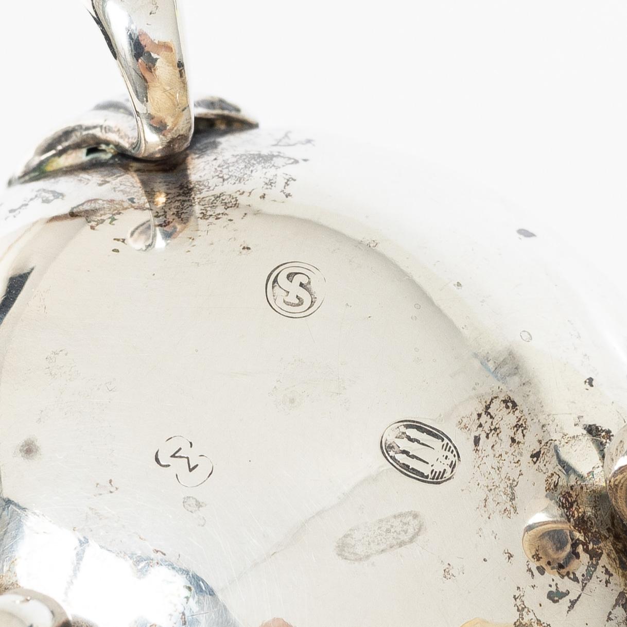 Silver, 5 pieces, Sweden and Denmark, 20th century.