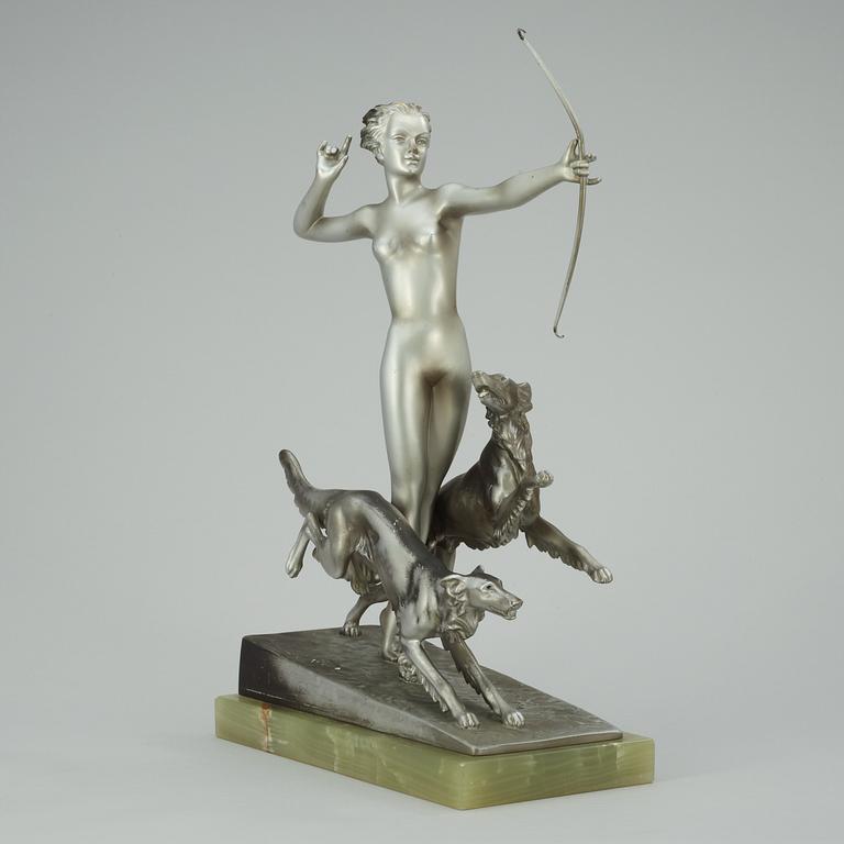 A Josef Lorenzl patinated bronze sculpture, Austria.