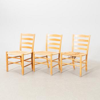 Kaare Klint, chairs, 6 +1 pcs, "The Church Chair", Denmark, second half of the 20th century.