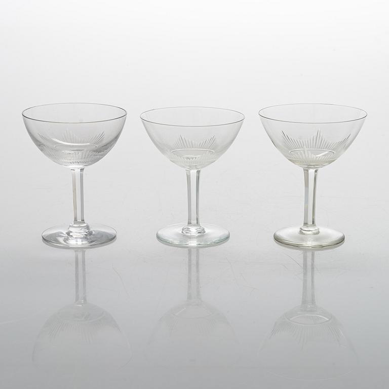 A 1940's  30-piece glassware, 'Marjatta' for Iittala.