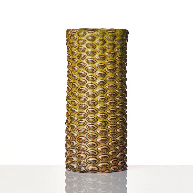 Axel Salto, a budding style stoneware vase, Royal Copenhagen, Denmark.