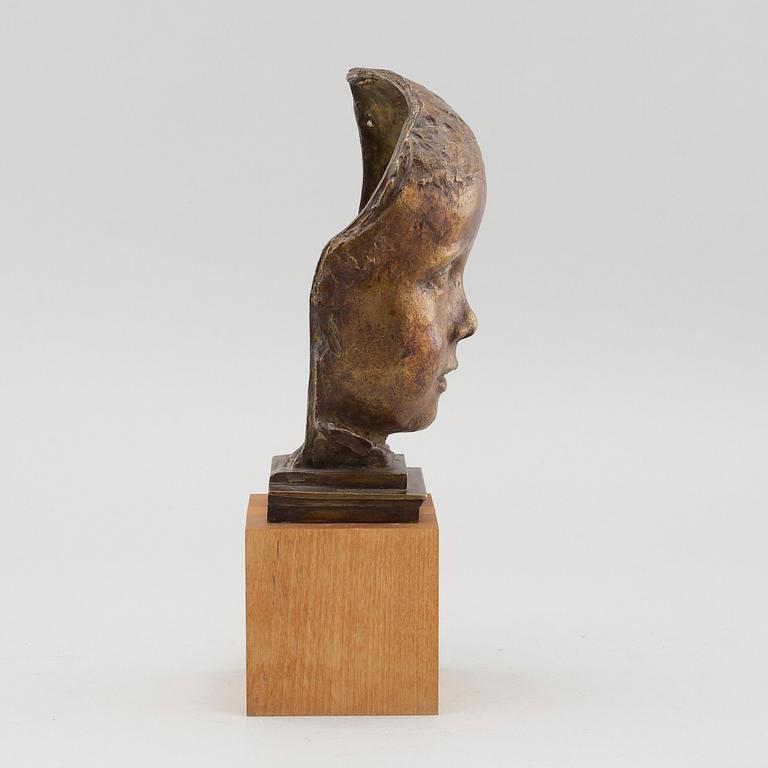 a bronze sculpture, signed and uncleared numbered 1/10?.