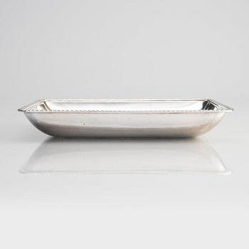 A Swedish silver dish, mark of Johan Petter Grönvall, Stockholm 1825.