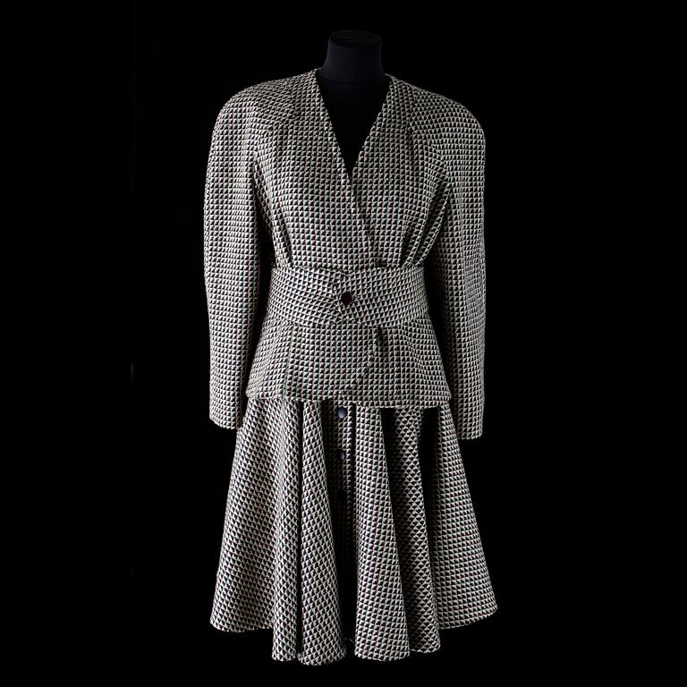 LANVIN, dräkt, 1980-tal.