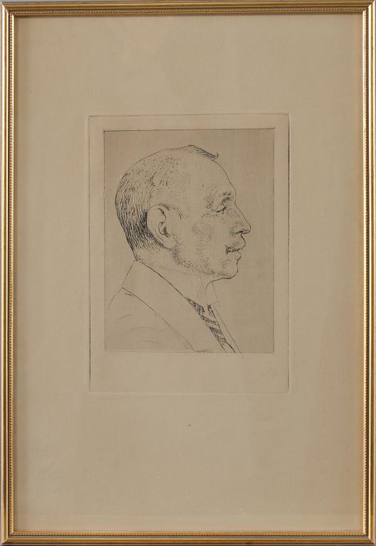 CARL LARSSON, etsning, ej signerad.