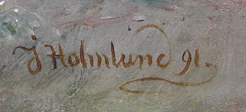 JOSEFINA HOLMLUND, olja på duk, sign o dat -91.