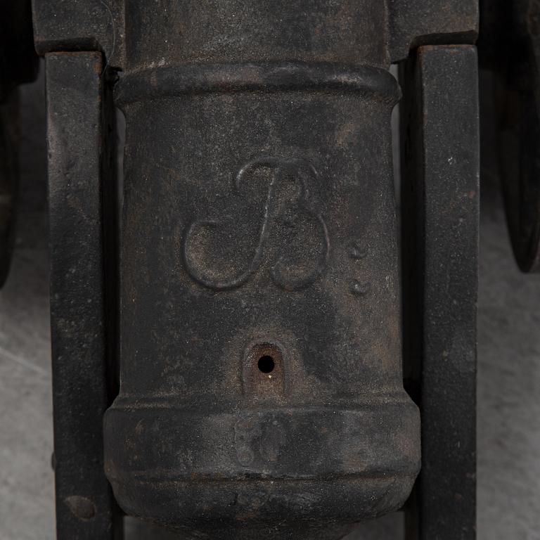 Two Swedish cast iron cannons, Stafsjö bruk, second half of the 20th century.