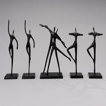 SKULPTURER, 5 st, brons, design Bodrul Khalique.