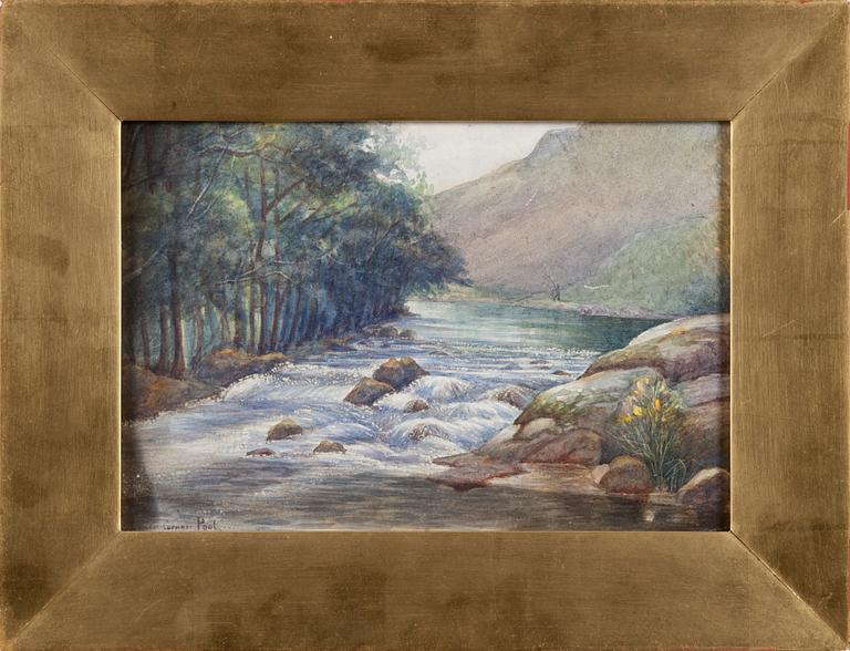 OKÄND KONSTNÄR, akvarell. England 1800-talets slut.