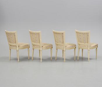 STOLAR, 4st, gustaviansk stil, 1900-tal.