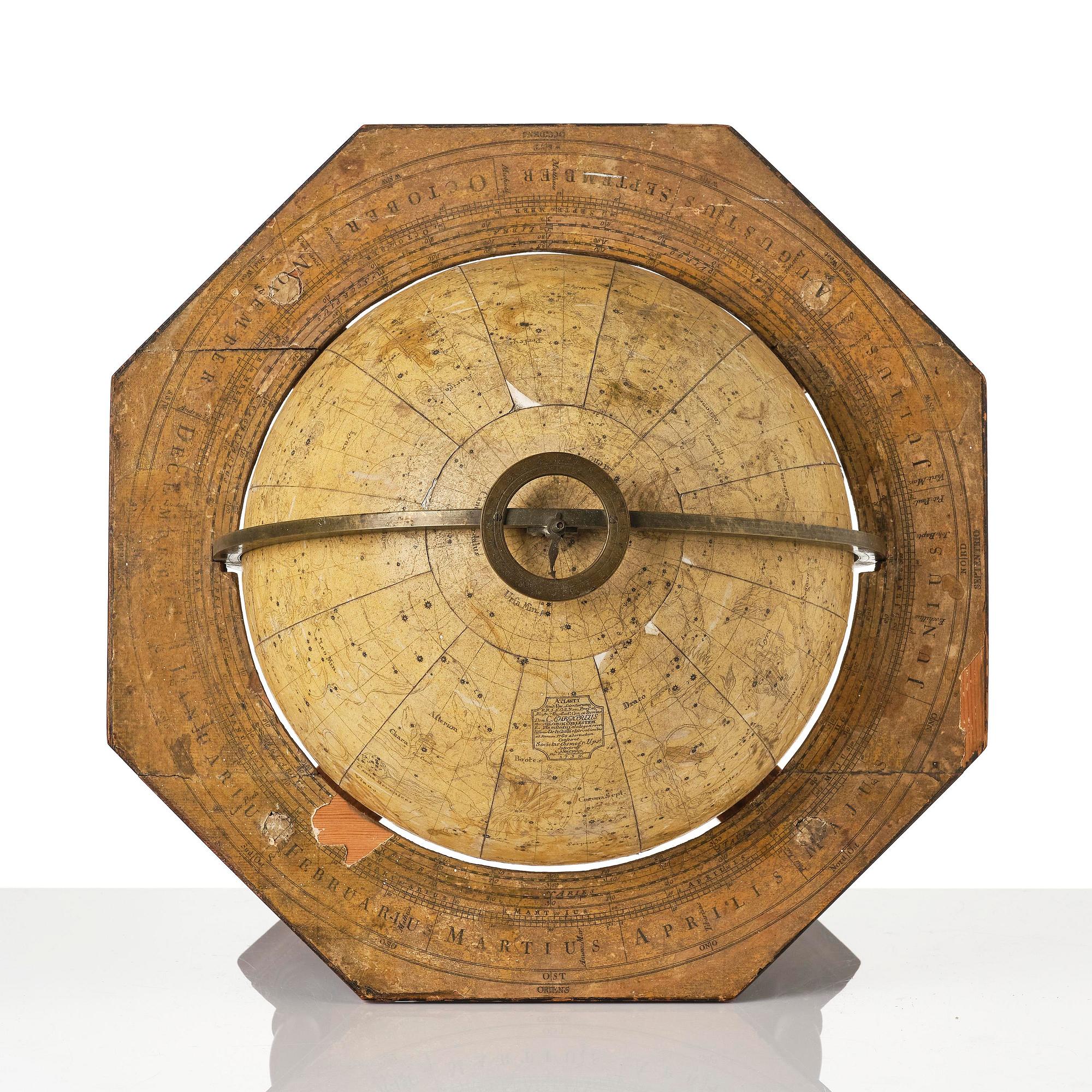 A celestial library globe by A. Åkerman (manufacturer of globes in Uppsala 1759-78), 1759.