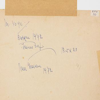 Nell Walden, watercolour on paper, signed and dated-72.