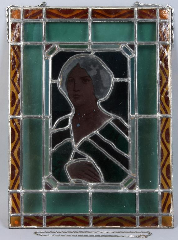 FÖNSTER, blyinfattat glas, 1900-talets första kvartal.