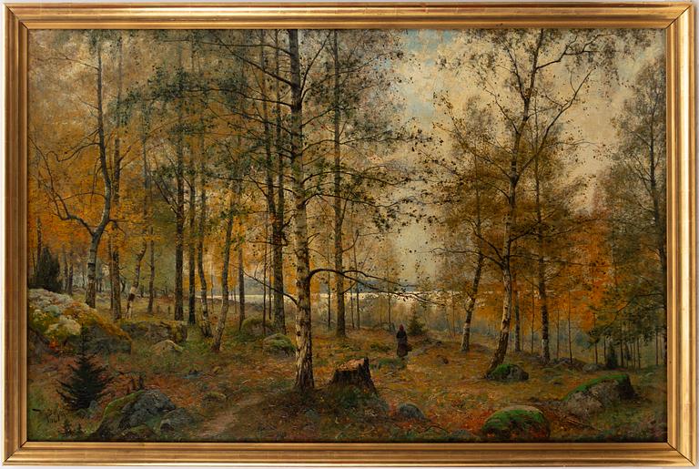 Wilhelm Behm, Flicka i höstskog.