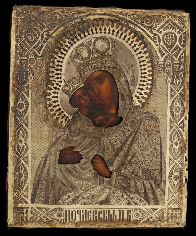 IKON med silverrizza, Ryssland 1886.