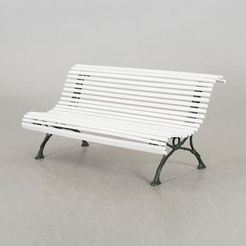 A Swedish cast iron park bench.