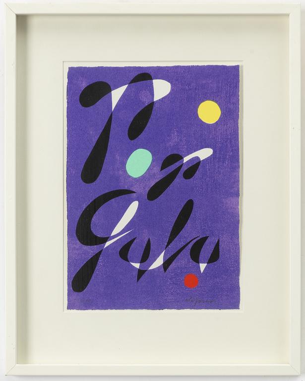 Pierre Olofsson, five colour lithographs.
